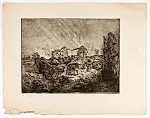 Cart and Ruins by Solon H. Borglum