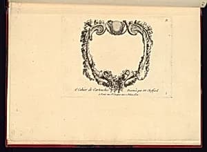 Cartouche Design by Pierre-Philippe Choffard, French, 1730–1809