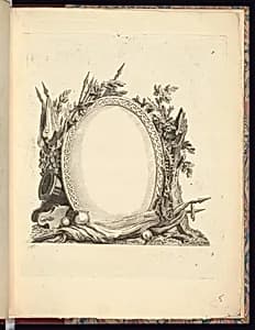 Cartouche Design by Pierre-Philippe Choffard, French, 1730–1809