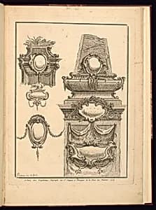 Cartouche Designs by Alexis-Nicolas Pérignon, French, 1726 – 1782