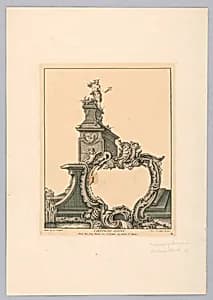 Cartouche by Pierre Edme Babel, French, 1720–1775