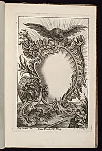 Cartouche with Eagle by François de Cuvilliés the Elder, Belgian, active Germany, 1695 - 1768