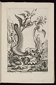 Cartouche with Triumph by François de Cuvilliés the Elder, Belgian, active Germany, 1695 - 1768