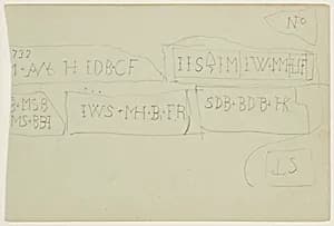 Carved Inscriptions by Frederic Edwin Church, American, 1826–1900