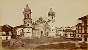 Cathedral, Panama by Eadweard Muybridge