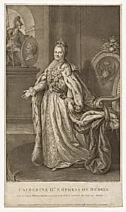 Catherine II by Francesco Bartolozzi, 1725 - 1815