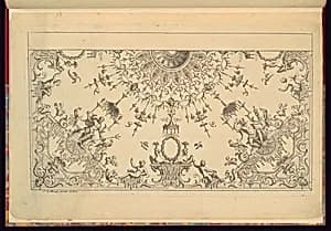 Ceiling Design by Jean Lemoyne, French, 1638 – 1715