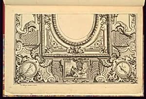 Ceiling Design by Jean Lemoyne, French, 1638 – 1715