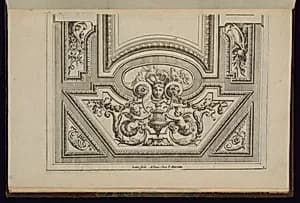 Ceiling Design by Nicolas Pierre Loir, French, 1624 - 1679