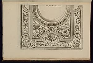 Ceiling Design by Nicolas Pierre Loir, French, 1624 - 1679