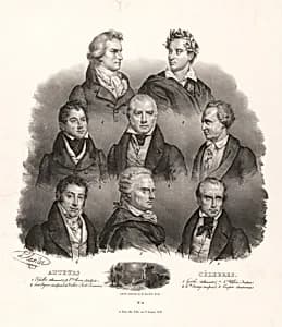 Celebrated Authors by Jacques Llanta, 1807 - 1864
