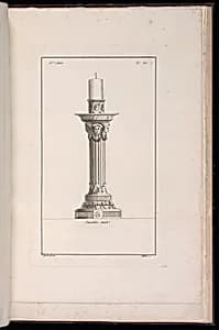 Chandelier simple by Juste-François Boucher, French, 1736 – 1782