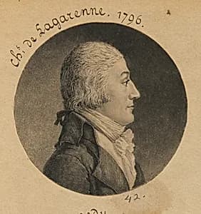 Charles de Lagarenne by Charles Balthazar Julien Févret de Saint-Mémin, 12 Mar 1770 - 23 Jun 1852