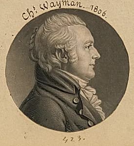 Charles Wayman by Charles Balthazar Julien Févret de Saint-Mémin, 12 Mar 1770 - 23 Jun 1852