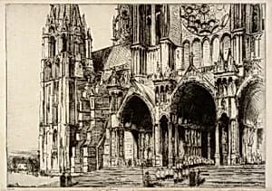 Chartres, South Portal by Donald Shaw MacLaughlan