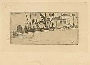 Chelsea Wharf by James McNeill Whistler (1834-1903)
