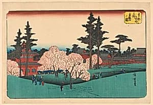 Cherry Blossom Viewing by Ando Hiroshige, Japanese, 1797–1858