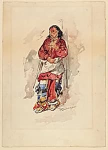 Cheyenne Youth by Walter Shirlaw, American, b. Scotland, 1838–1909