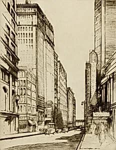 Chicago, Monroe Street by Donald Shaw MacLaughlan