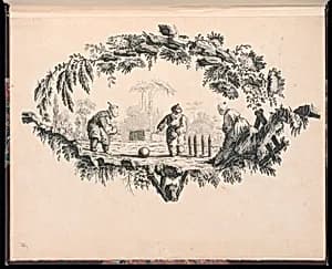 Children Bowling by Jean-Baptiste Pillement, French, 1728–1808