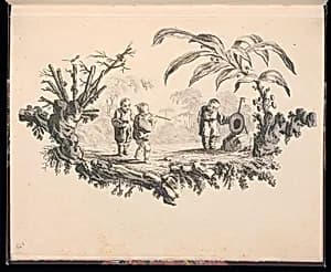 Children Playing Darts by Jean-Baptiste Pillement, French, 1728–1808