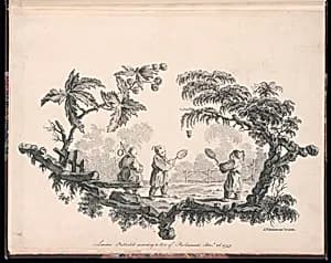 Children Playing Shuttlecock by Jean-Baptiste Pillement, French, 1728–1808