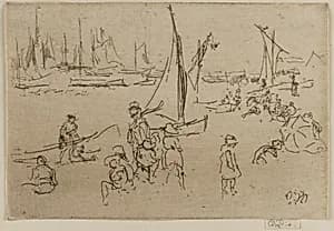 Children, Portsmouth by James McNeill Whistler (1834-1903)