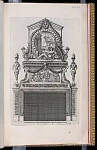 Chimney Piece Design by D. Antoine Pierretz, French, active 1647