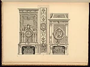 Chimneypiece Designs by Jean Berain, the elder, French, 1640-1711