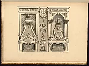 Chimneypiece Designs by Jean Berain, the elder, French, 1640-1711