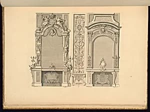 Chimneypiece Designs by Jean Berain, the elder, French, 1640-1711