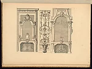 Chimneypiece Designs by Jean Berain, the elder, French, 1640-1711