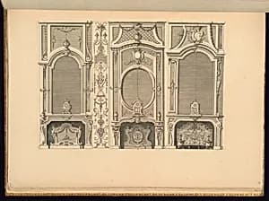 Chimneypiece Designs by Jean Berain, the elder, French, 1640-1711