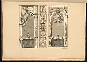 Chimneypiece Designs by Jean Berain, the elder, French, 1640-1711