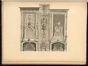 Chimneypiece Designs by Jean Berain, the elder, French, 1640-1711