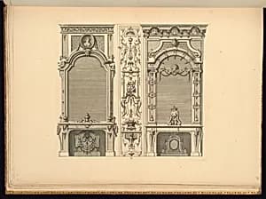 Chimneypiece Designs by Jean Berain, the elder, French, 1640-1711