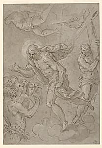 Christ in Limbo by Jacopo Palma, il giovane, Italian, 1548 – 1628