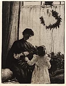 Christmas Greens by J. Alden Weir