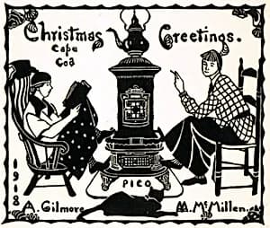 Christmas Greetings 1918 by Mildred McMillen