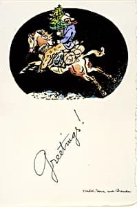 Christmas Greetings 1937 by Walt Kuhn