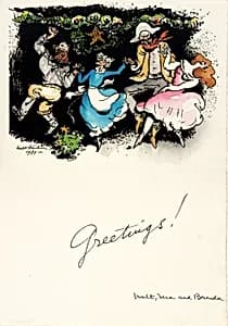 Christmas Greetings 1939 by Walt Kuhn