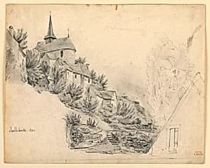Church of Rolleboise by Eugène Edouard Soulès, French, 1811–1876