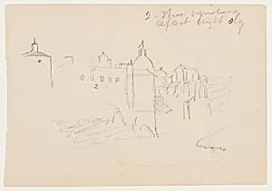 City Buildings, Italy by Frederic Edwin Church, American, 1826–1900