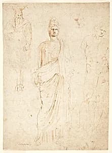 Classical Figures by Girolamo da Carpi, Italian, ca. 1501 - 1556
