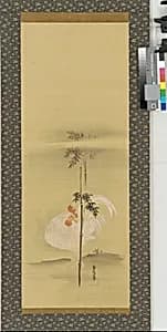 Cock and bamboo