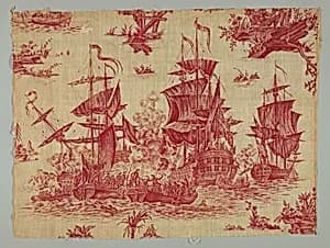 Combat de Trinquemale by Petitpierre et Cie, (Nantes, France, 1770–1848)