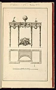 Console Table Design by Richard de Lalonde, French, active 1780–96