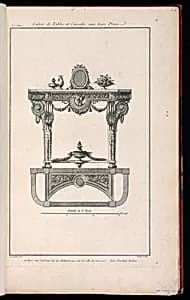 Console Table Design by Richard de Lalonde, French, active 1780–96