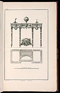 Console Table Design by Richard de Lalonde, French, active 1780–96