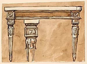 Console table by Giuseppe Barberi, Italian, 1746–1809